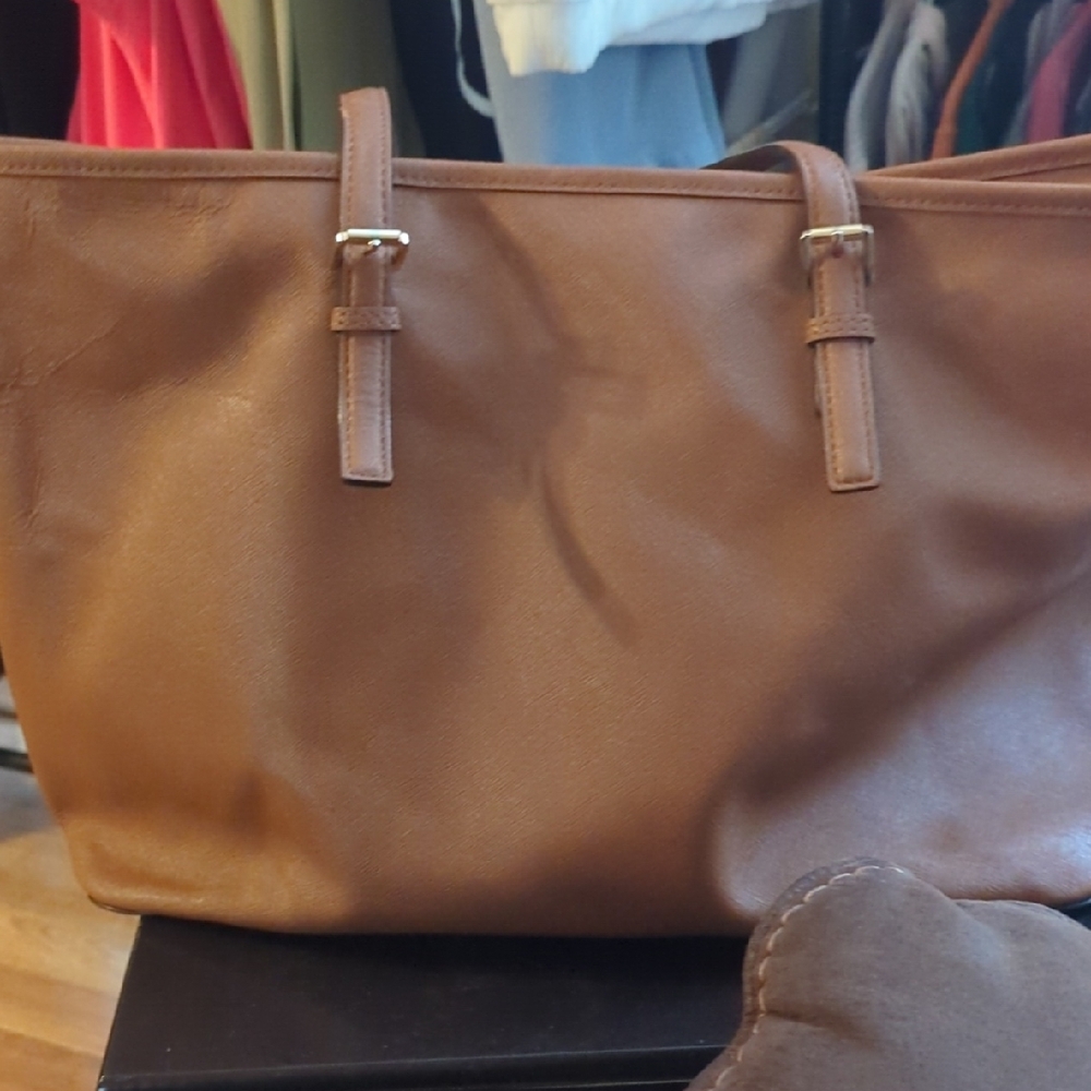 Michael Kors Tan Leather Tote - Picture 2 of 9